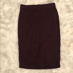 Burgundy Pencil Skirt